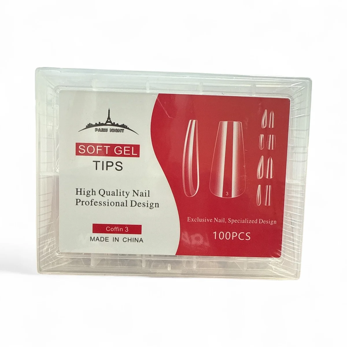 PARIS NIGHT TIPS SOFT GEL 100PCS