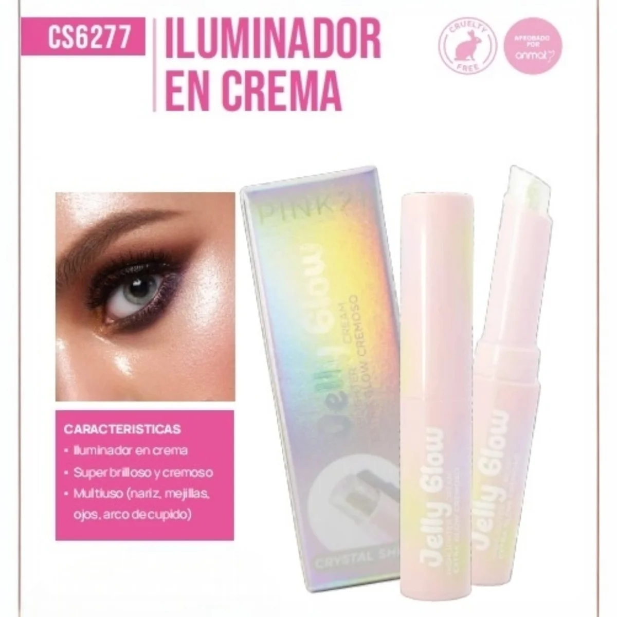 C*36 HIGHLIGHTER CREAM PINK21