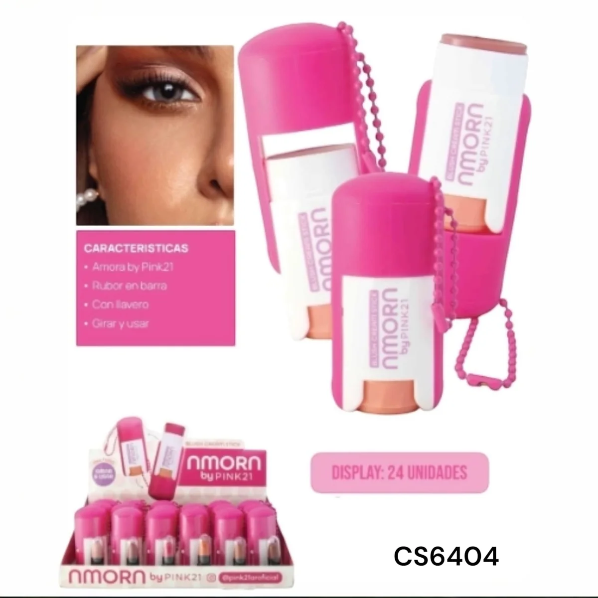 C*24 BLUSH CREAM STICK PINK21