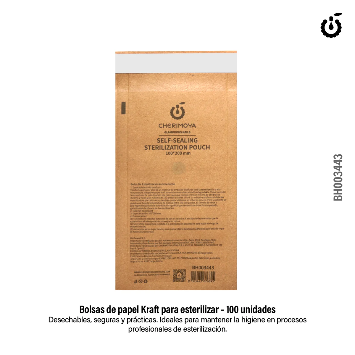 BOLSA PARA ESTERILIZACION 100*200MM